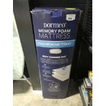 +VAT Dormeo memory foam mattress boxed
