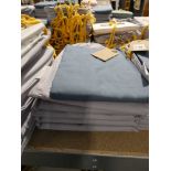 +VAT 8 Oxford pillow cases in Anna Prussian blue cotton