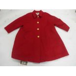 +VAT Jager ladies mohair wool trench coat in red size 14