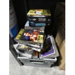 Small crate containing various DVD's