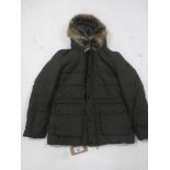 +VAT Barbour darby parka coat in sage Size X-Large