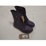 +VAT Heavenly Feet floral print boots in purple size 7