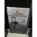 +VAT Sound station 15" portable PA system in box, 400w