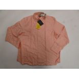 +VAT Ted Baker London remark linen shirt in coral size 5