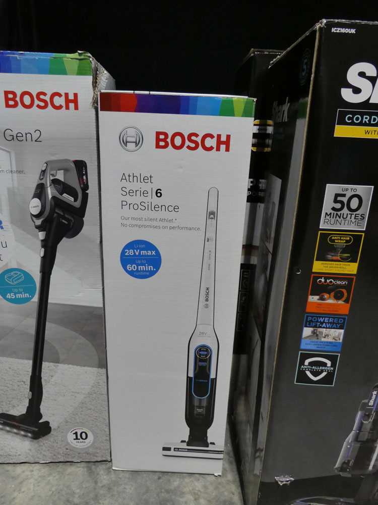 +VAT Bosch Athlete Series 6 Pro Silence cordless vacuum cleaner in box