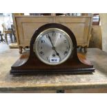 Mahogany cased Napoleon style mantle clock by Whittington Westminster