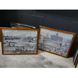 2 framed and glazed Lowry prints