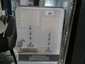 +VAT Boxed Bridgeport Designs pair of table lamps