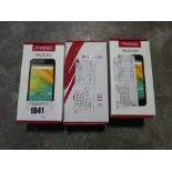 +VAT 3 Prestigio mobile phones in boxes