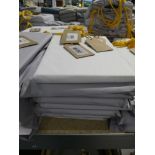 +VAT 8 pairs of standard pillow cases in mini white Egyptian cotton