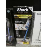 +VAT Shark corded stick vacuum cleaner in box