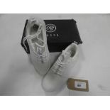 +VAT Boxed pair of Crosshatch rehbein men's trainers in white size UK 10