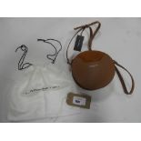 +VAT Lancaster Paris circle shape handbag in brown with dustbag