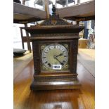 Mahogany cased mantle clock