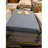 +VAT 4 double duvet covers in Frida Aegean blue linen