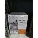 +VAT Touchdown Audio British wireless audio bluetooth table in box