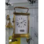 Brass carriage clock