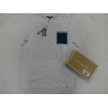 +VAT Michael Kors pocket front t-shirt in white size medium with box