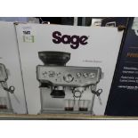 +VAT Sage Barista coffee machine in box