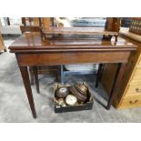 Mahogany card table