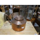 Large copper kettle