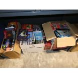 Small underbay containing approx. 3 boxes of various DVD's, a Freeview receiver, a Lacie DVD re-