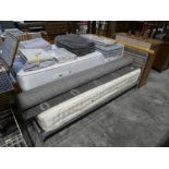 Metal double bed frame with Supreme 1300 pocket sprung mattress