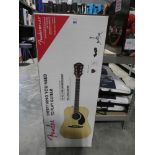 +VAT Fender acoustic guitar in box