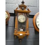 Mahogany cased wall clock