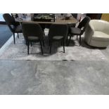 +VAT 401 east clear water collection 6'6" x 9'5" grey mottled rug