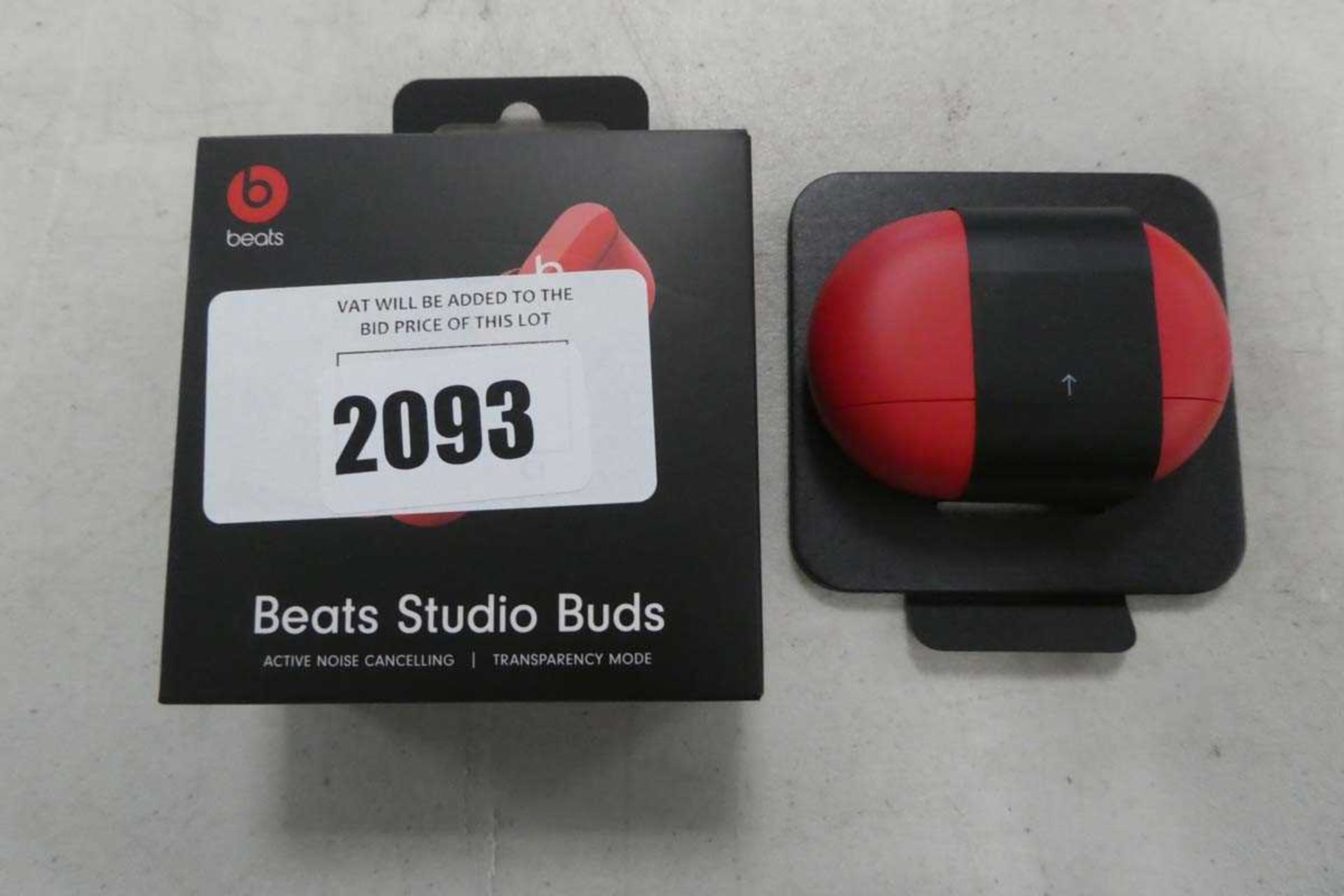 +VAT Beats Studio earbuds in box