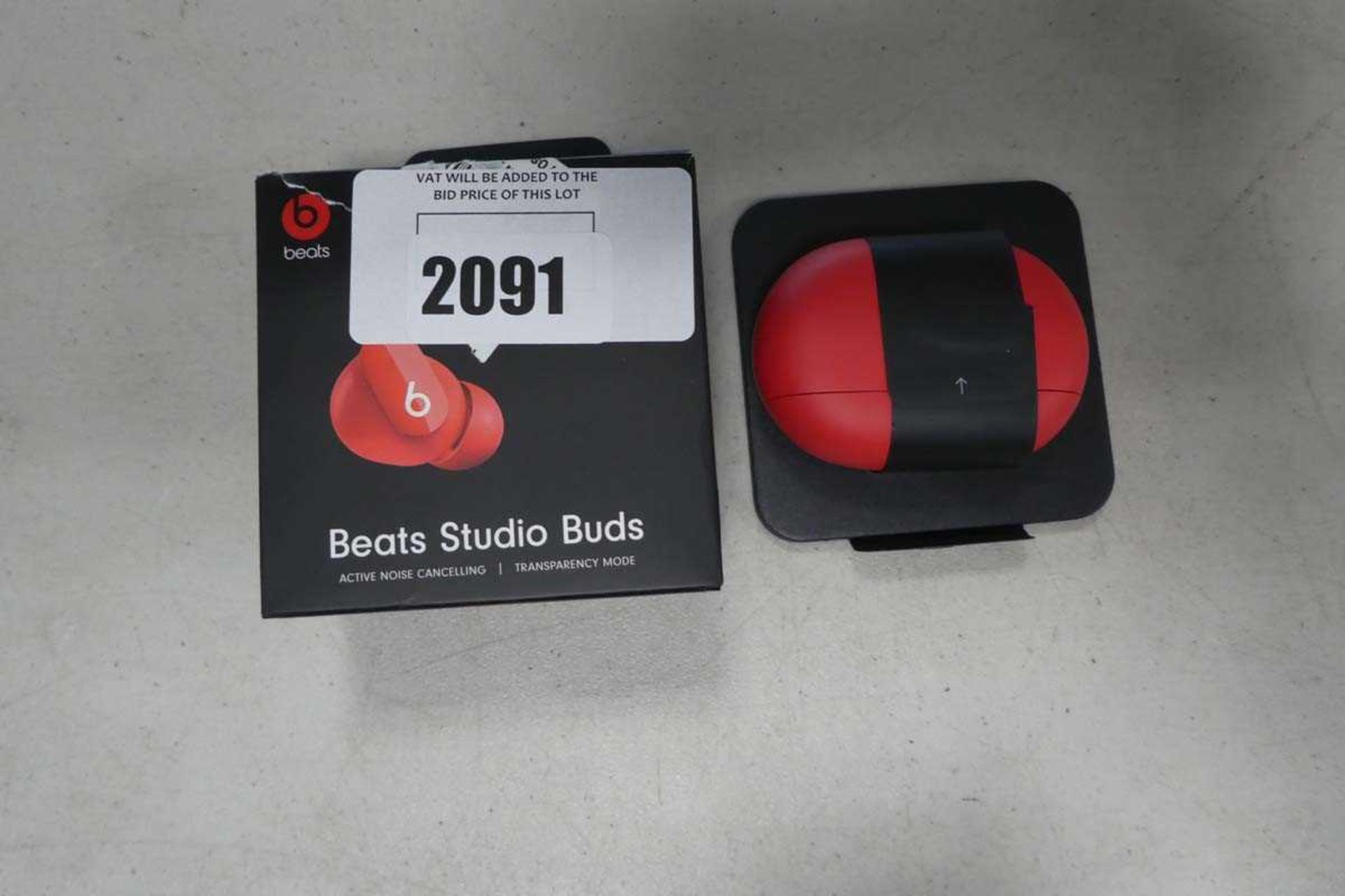 +VAT Beats Studio earbuds in box
