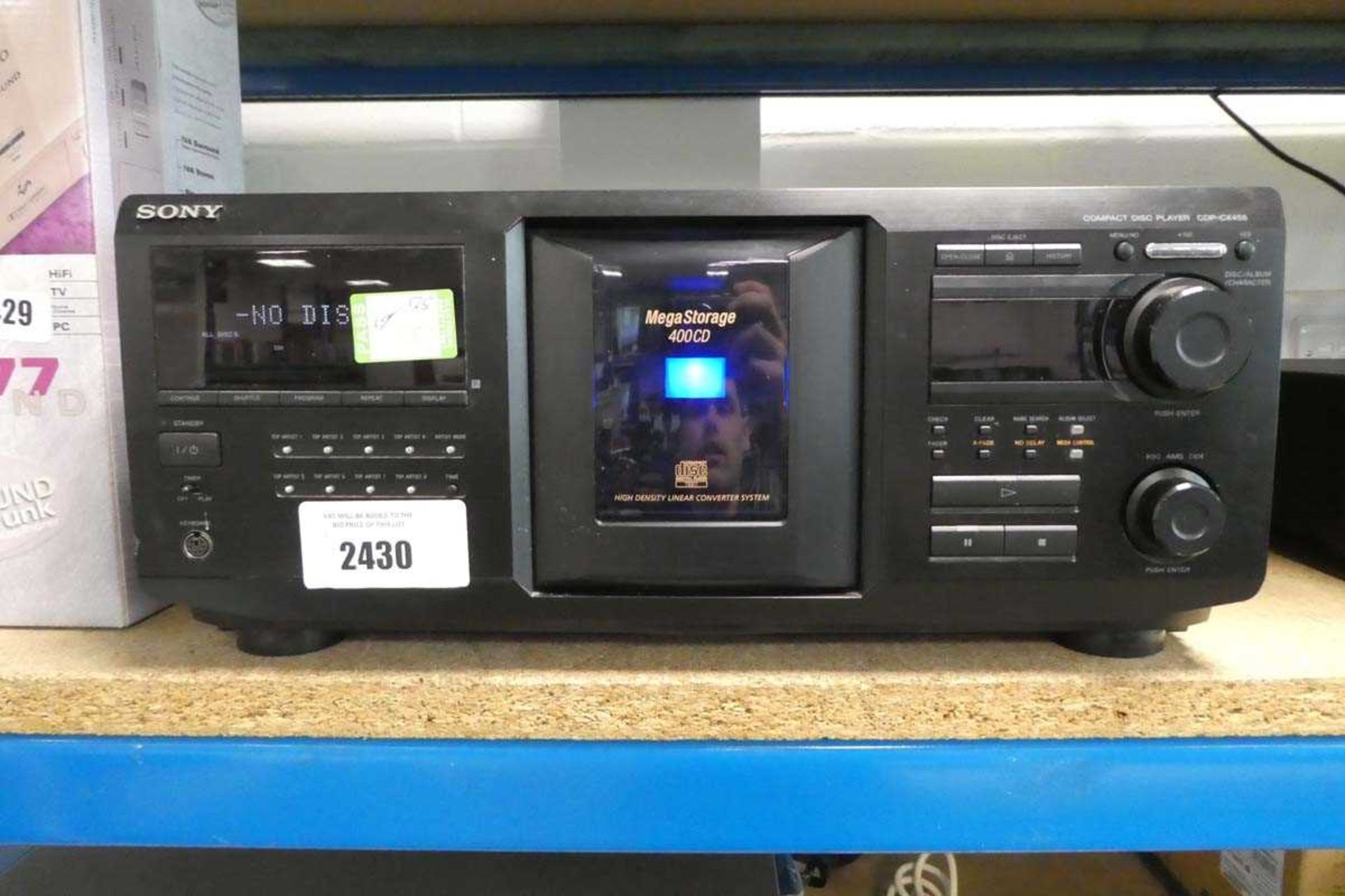 +VAT Sony 400 CD mega storage unit model no: CDP-CX455