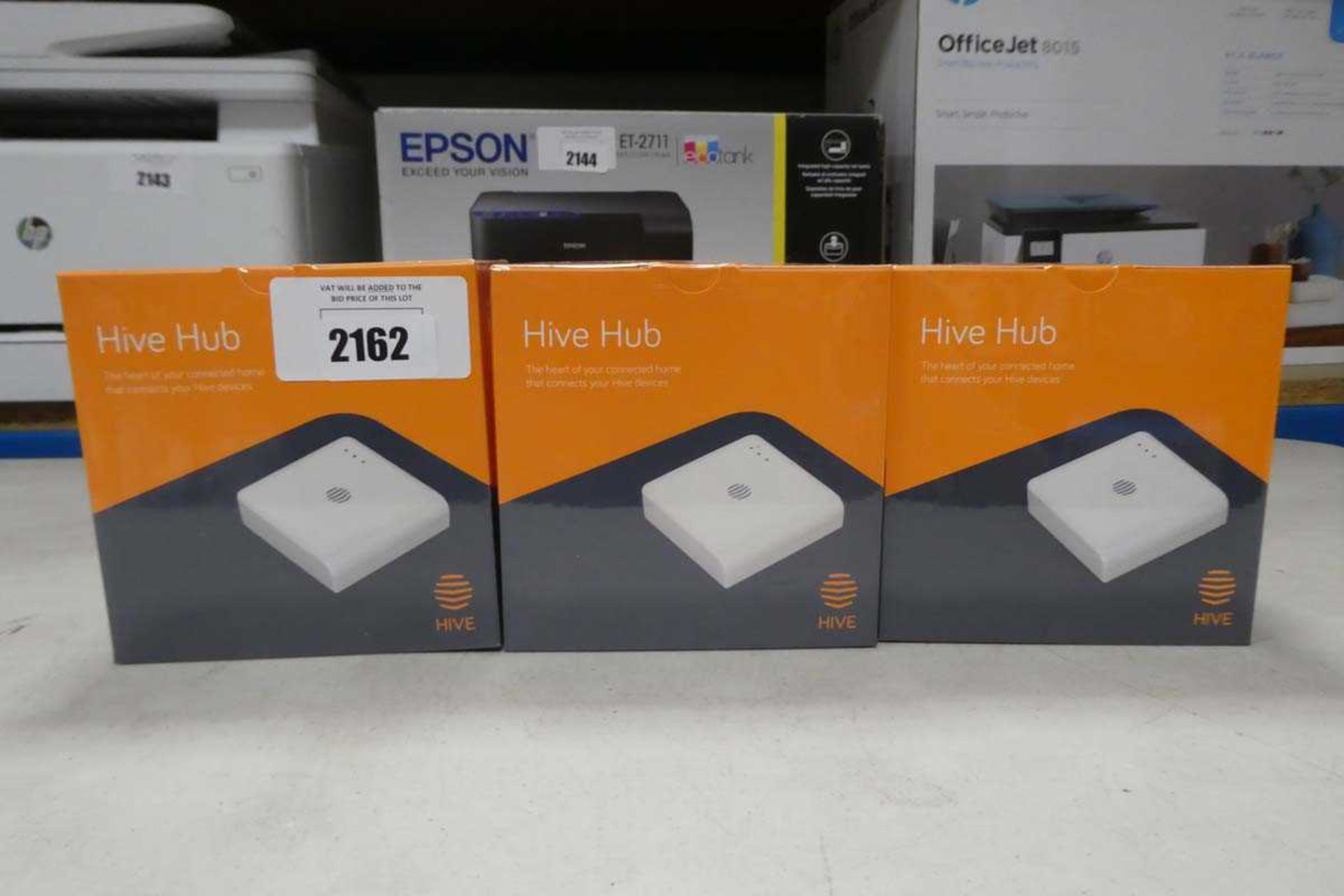 +VAT 3 Sealed Hive hub units in boxes