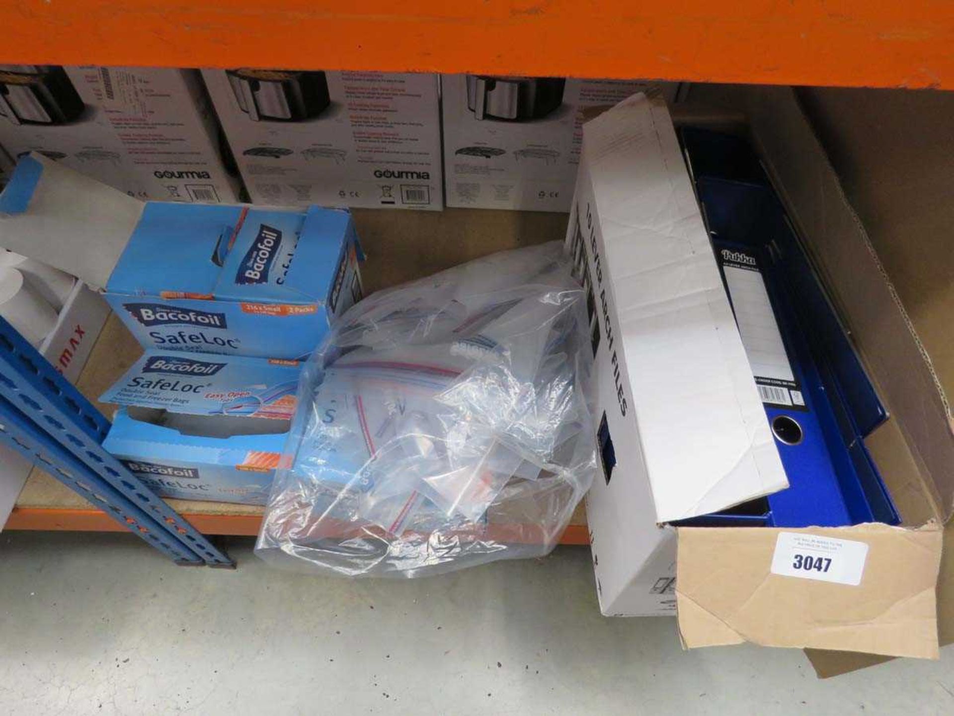 +VAT Mixed assorted items to include Pukka lever arch files, zip lock bags, till roll etc - Image 2 of 3