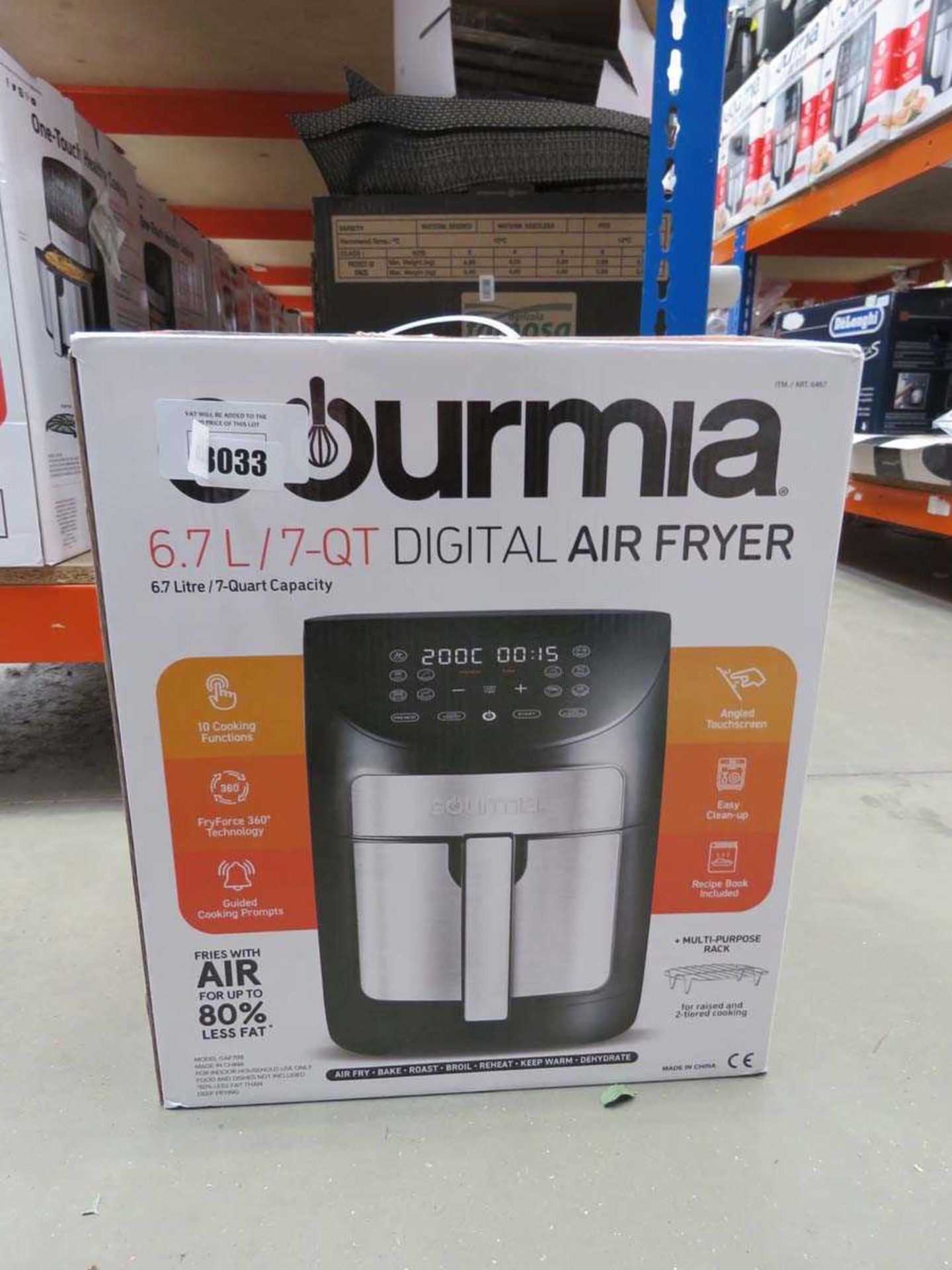 Gourmia digital air fryer (wrong box)