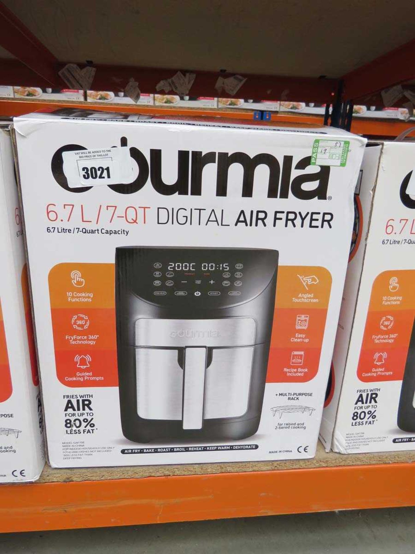 +VAT Gourmia 6.7L digital air fryer