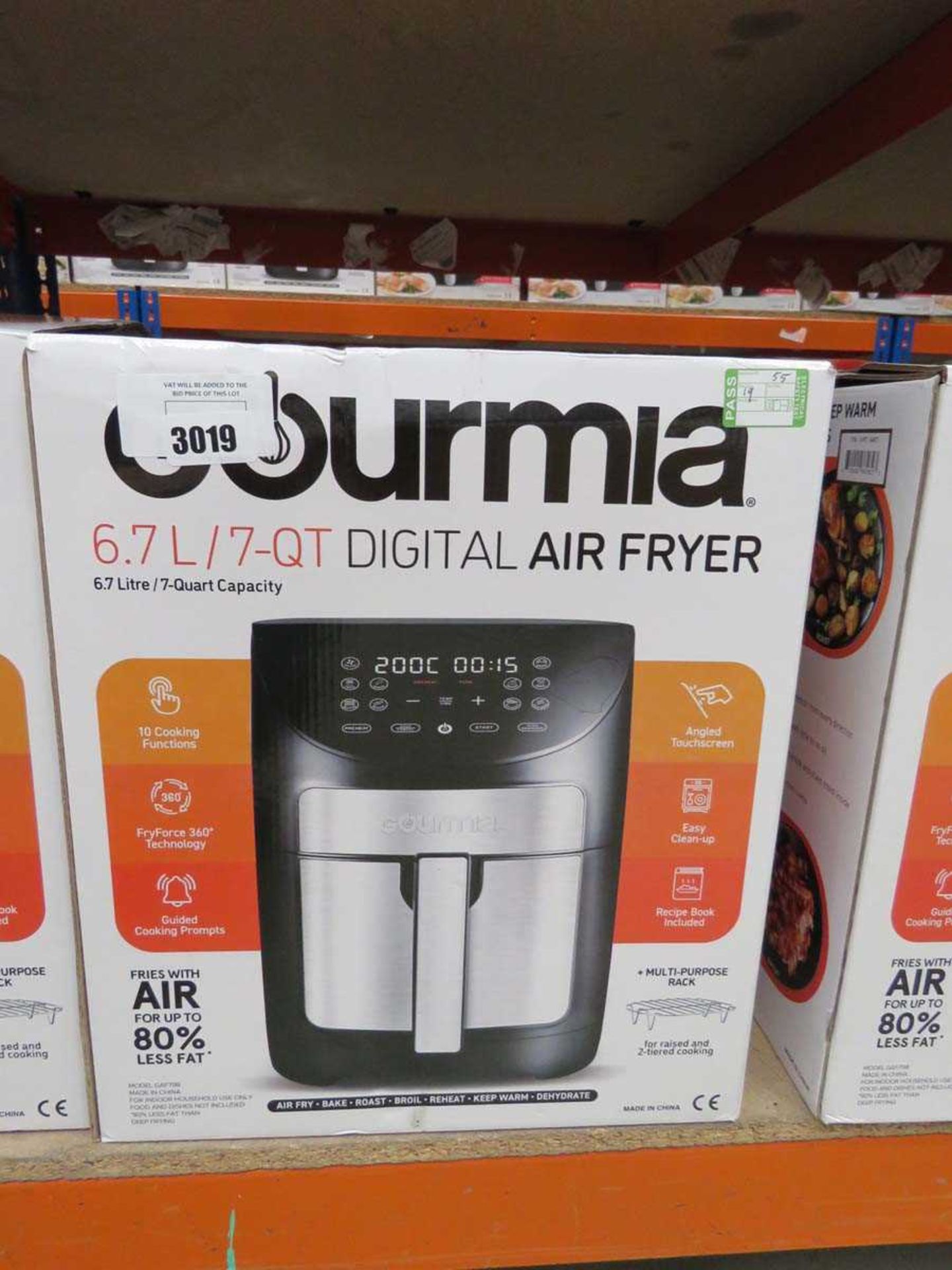 +VAT Gourmia 6.7L digital air fryer