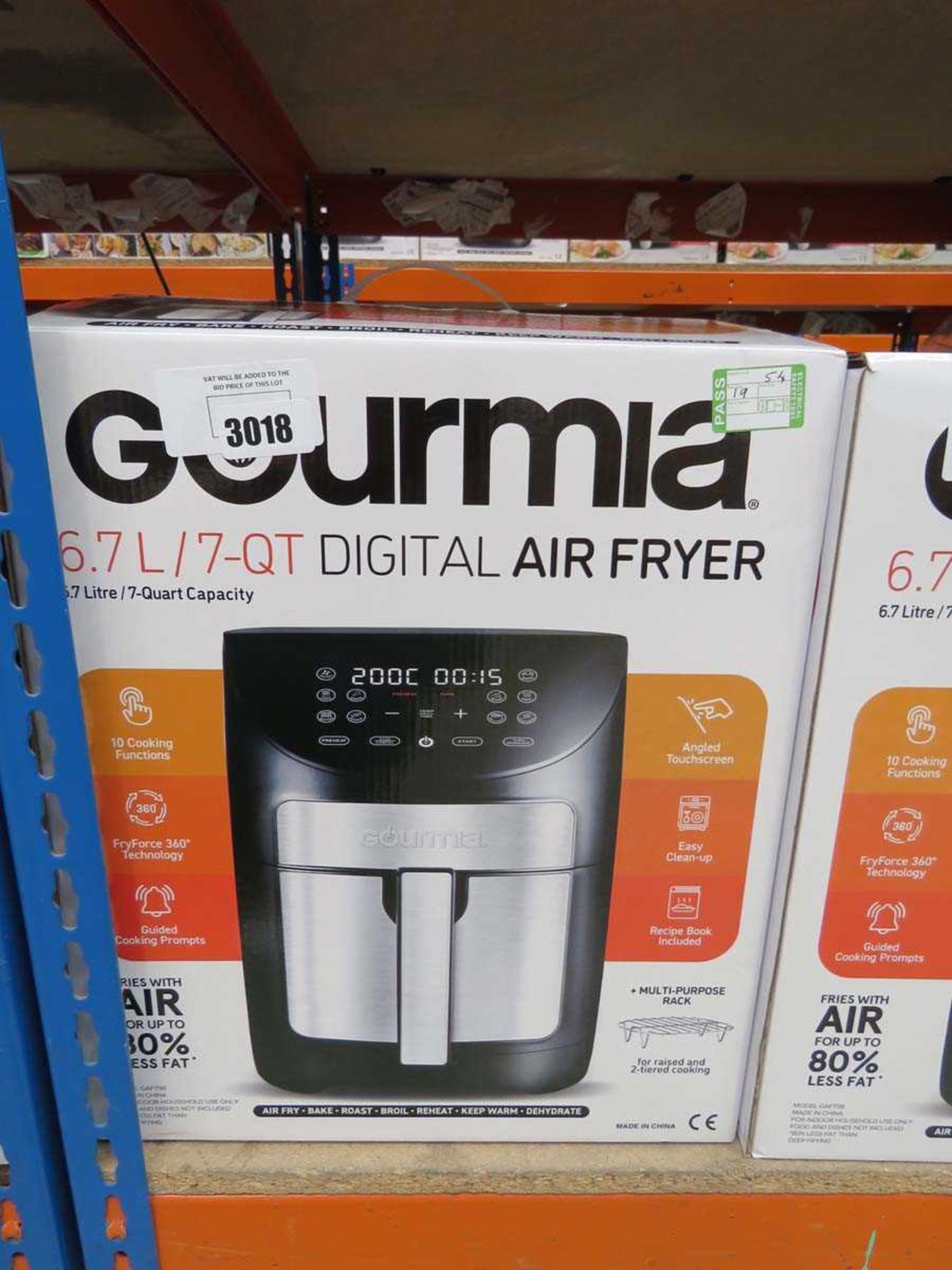 +VAT Gourmia 6.7L digital air fryer