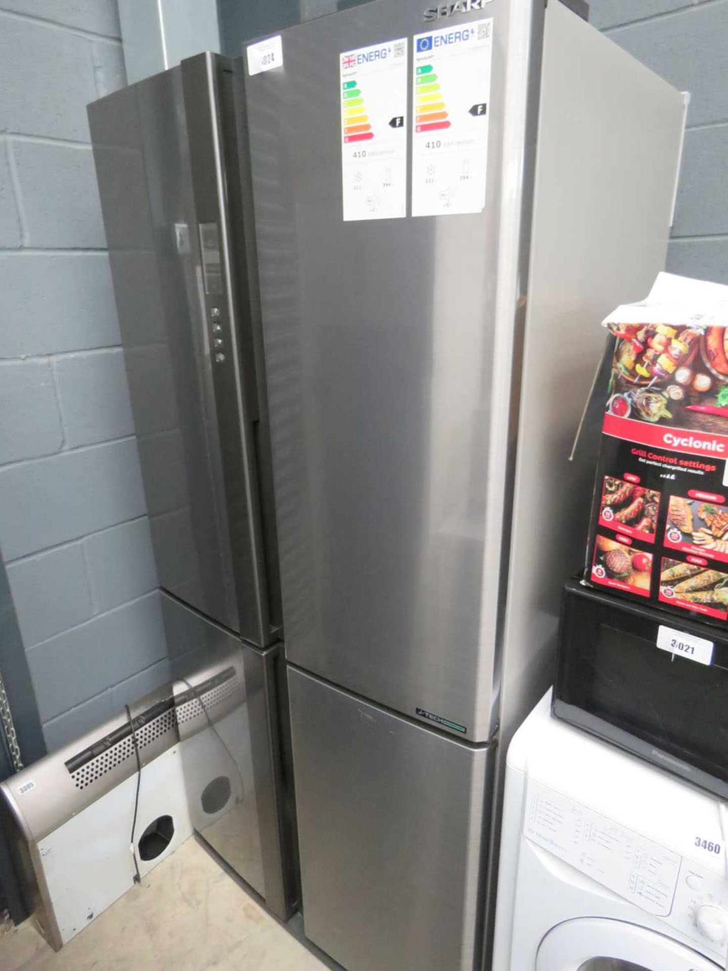 +VAT Sharp 4-door fridge freezer