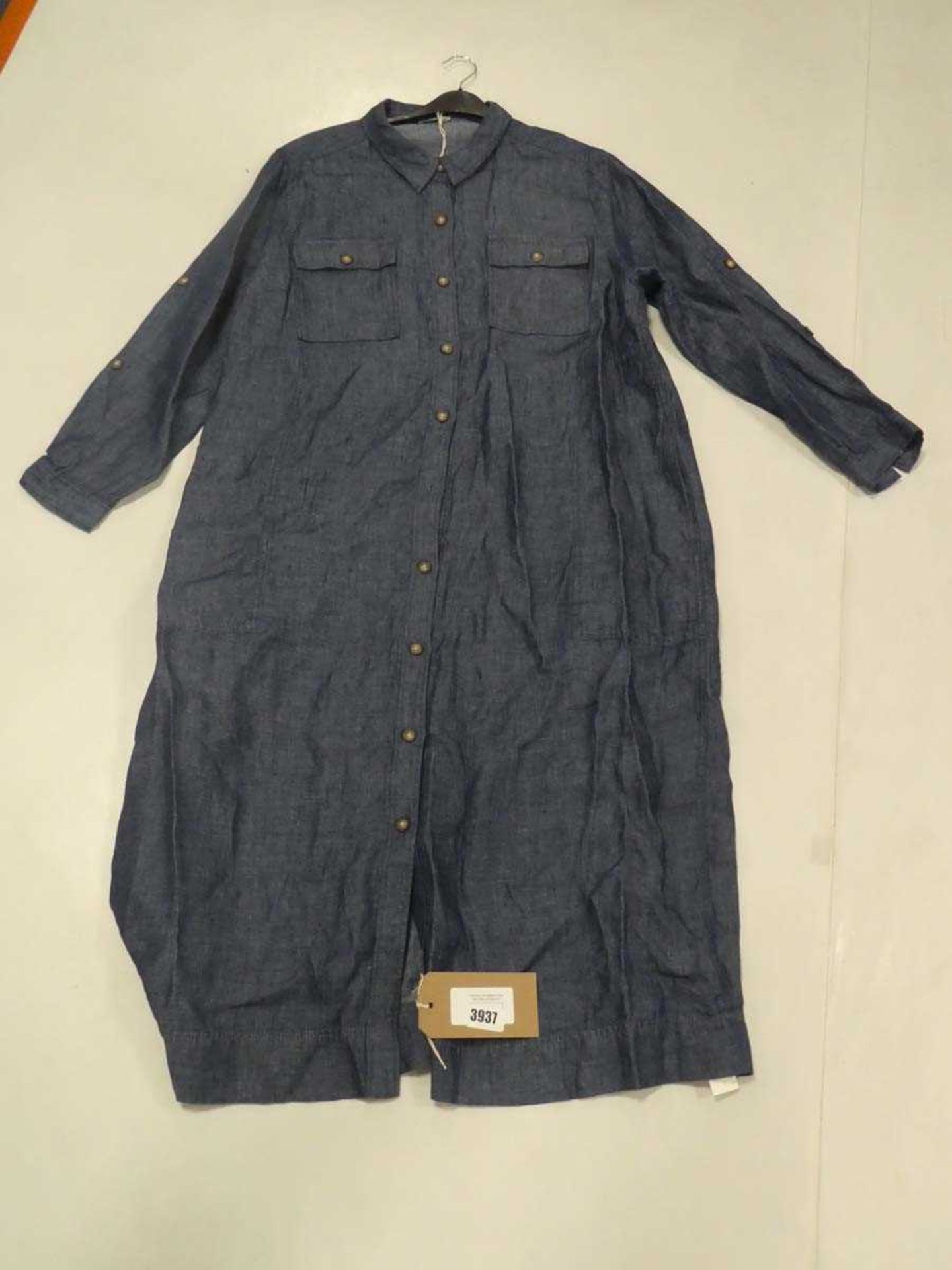 +VAT Wrap London ladies washed denim dress size 20 (hanging)