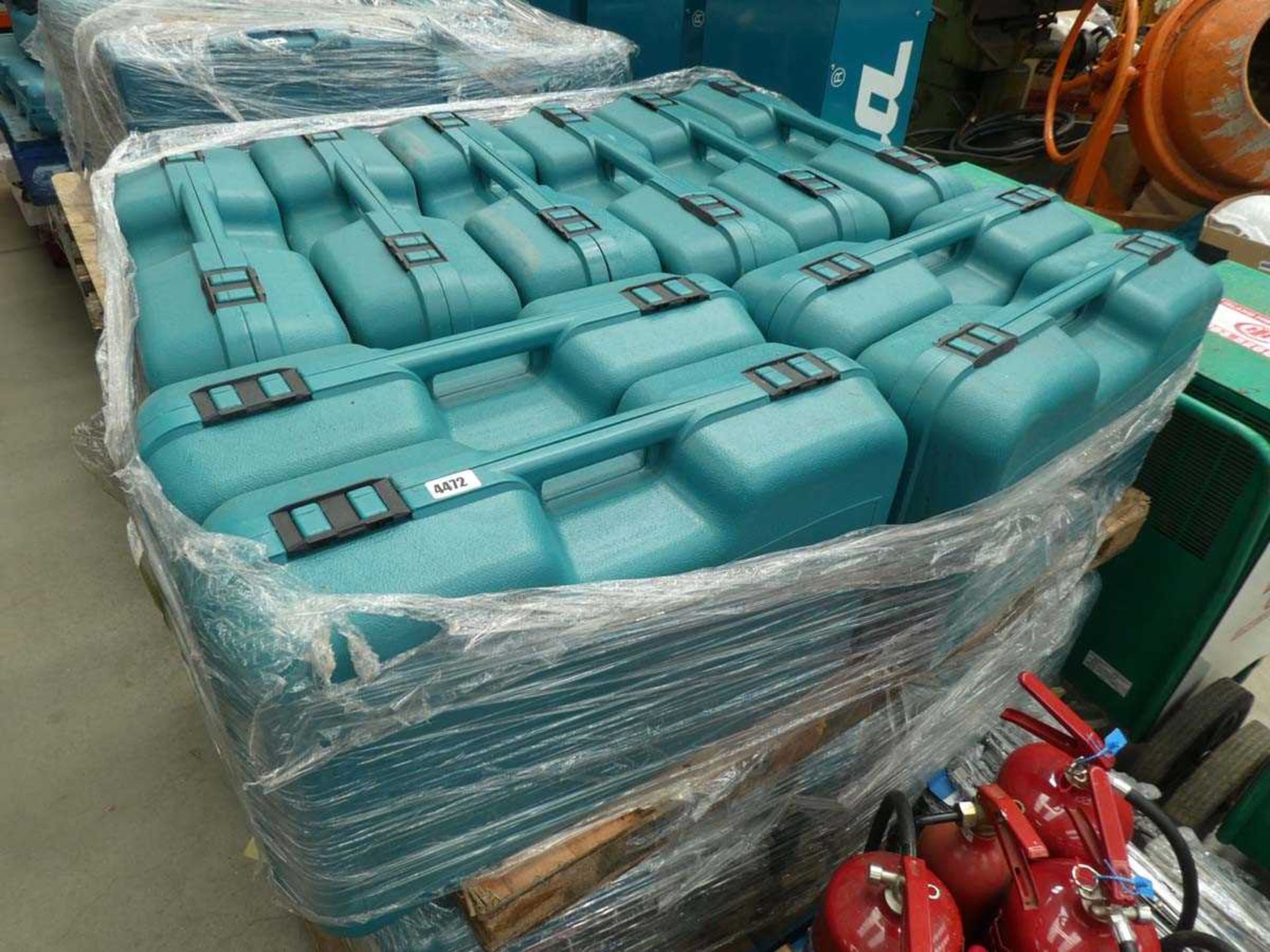 Two pallets of empty Makita tool cases