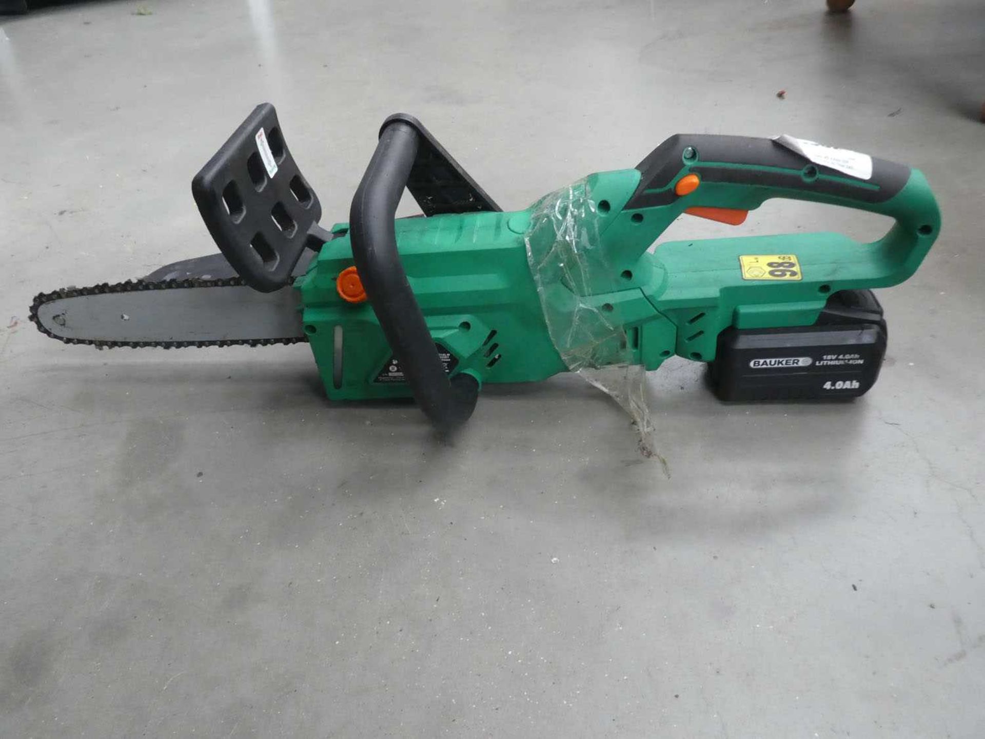 +VAT Hawksmoor battery powered chainsaw, 1 battery, no charger