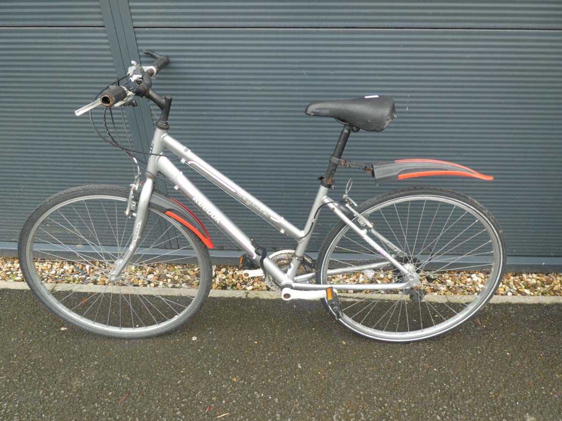 Silver Reebok ladies bike