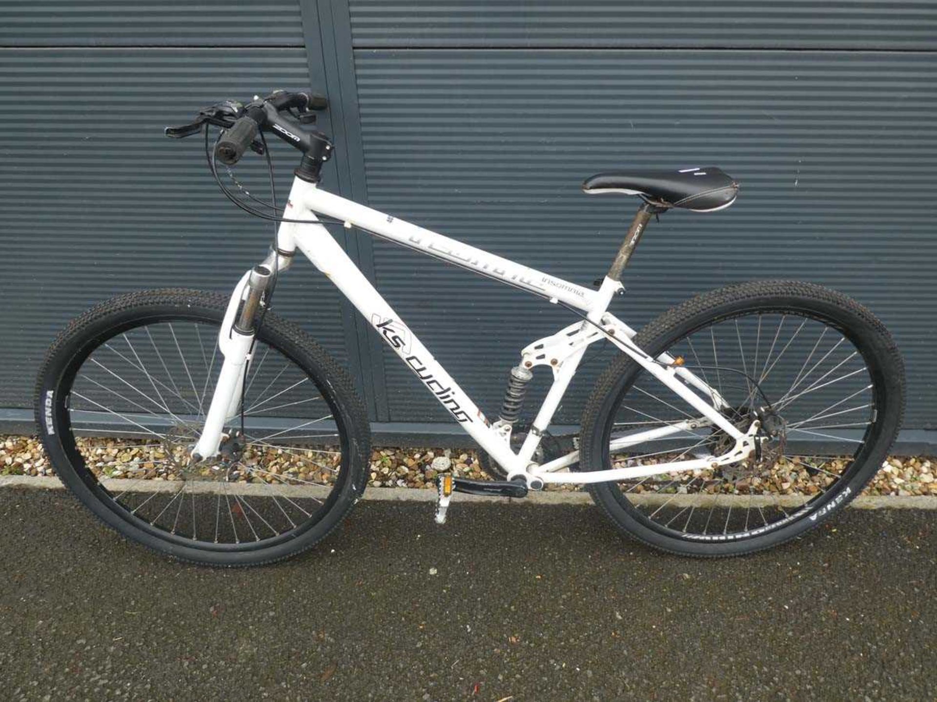 Kscycling white mountain bike