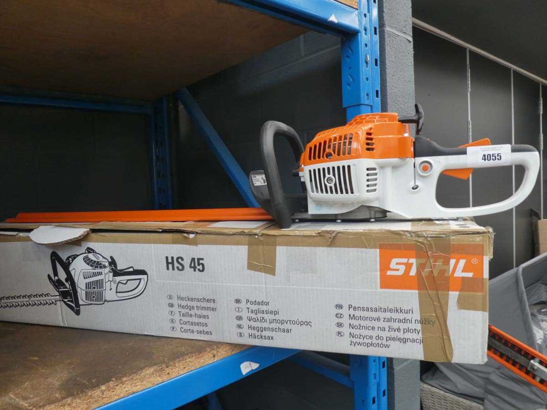 +VAT Stihl HS45 boxed petrol powered hedge cutter