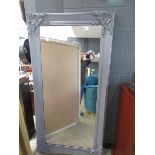 +VAT (3) Rectangular mirror in grey painted frame