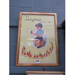 Framed and glazed 1950's Ladybird children's wear advertising print