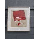 Limited edition abstract in red