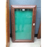 Glazed hanging display cabinet